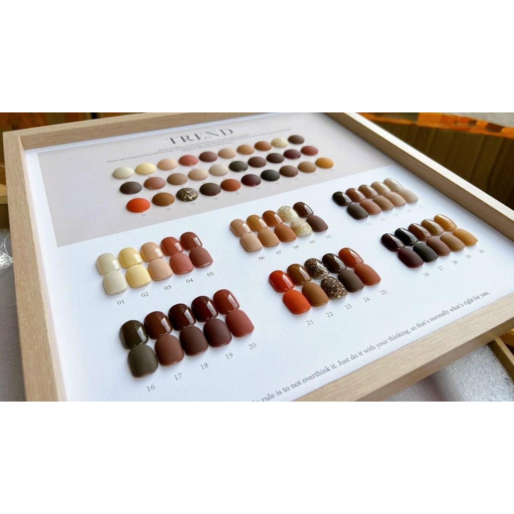 Sơn Gel TREND Tone Nâu 30 Màu - 15ml/Chai Bán Lẻ CHÍNH HÃNG