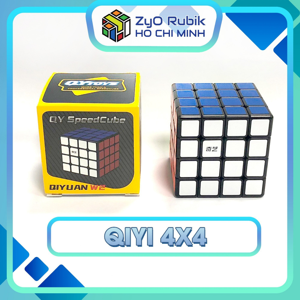 Rubik QiYi 4x4 Qiyuan W2 Black ( Sticker ) - Đồ Chơi Phát Triển Trí Tuệ - ZyO Rubik Hồ Chí Minh