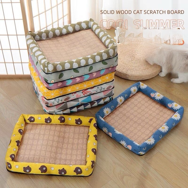 Thảm Mát Chiếu Điều Hòa cho chó mèo nhiều màu sắc hình dáng chất lượng cao hình tròn và chữ nhật