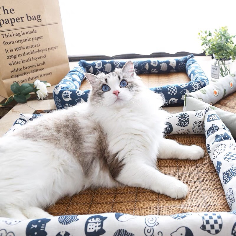 Thảm Mát Chiếu Điều Hòa cho chó mèo nhiều màu sắc hình dáng chất lượng cao hình tròn và chữ nhật