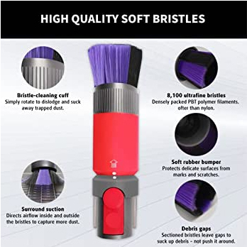 Đầu Cọ Mềm Cho Máy Hút Bụi Dyson V7 V8 V10 V11 V12  V15 Quét, Hút Kẽ bàn phím