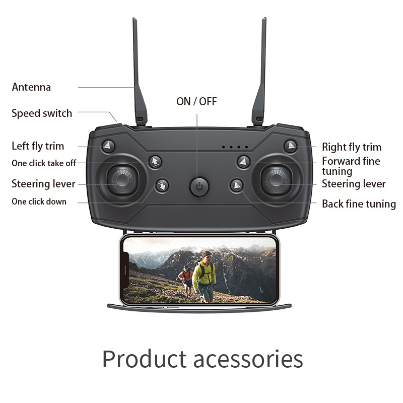❤New arrivals&Ready❤E88 Pro Drone 4K HD Camera Kép Có Định Vị 1080P WiFi Pin Khỏe Bay Xa 200M Máy bay