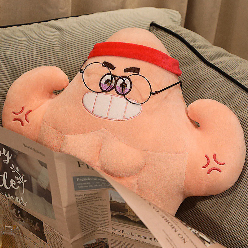 Thú Bông Patrick Star SpongeBob Cơ Bắp Siêu Cute 2 Size Cho Bé