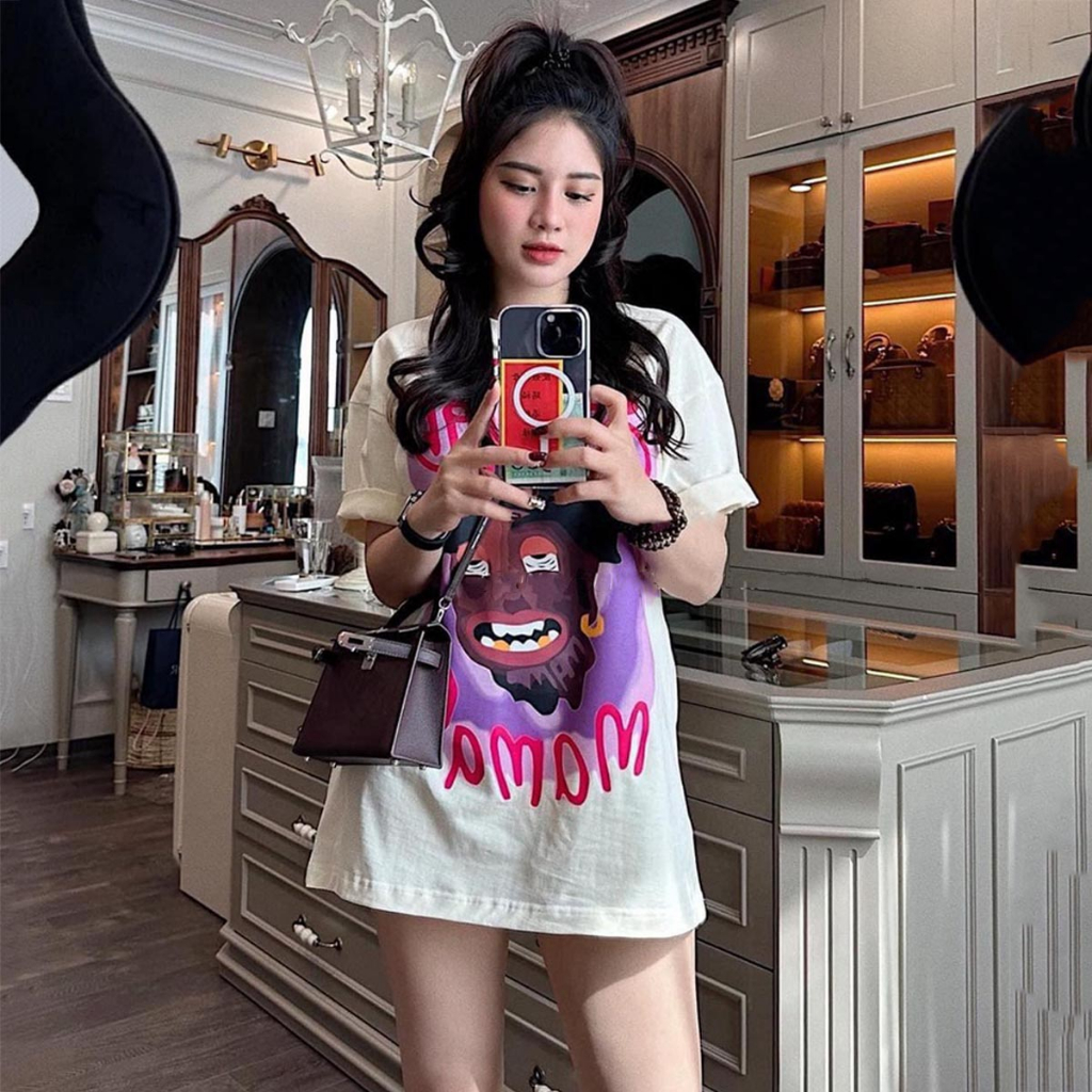 Áo Thun lạnh Nam Nữ mã TN243 Phông SOHIGH MAMA Tay Lỡ Form Rộng vải cotton phong cách