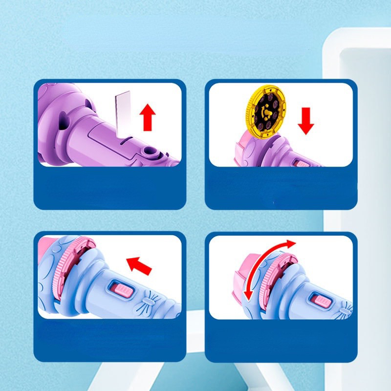Đèn pin chiếu hình cho bé 32 hình