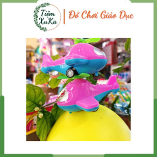 Máy bay trực thăng mini chạy cót, chạy đà cho bé