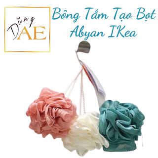 Bông tắm tạo bọt abyan ikea chính hãng - set 3 cái