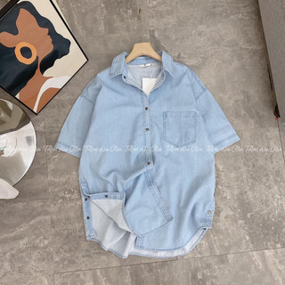 Sơ mi Jean QC Mềm Mát Nhẹ phong cách trẻ trung