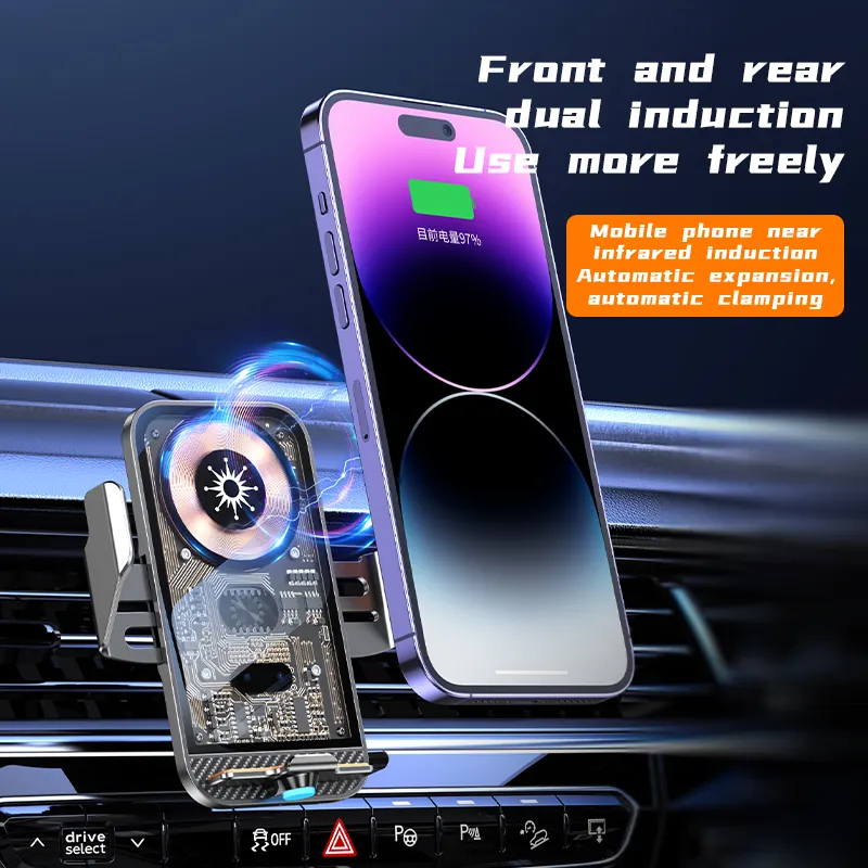Giá đỡ điện thoại kiêm sạc không dây C11 ,15w trên ô tô