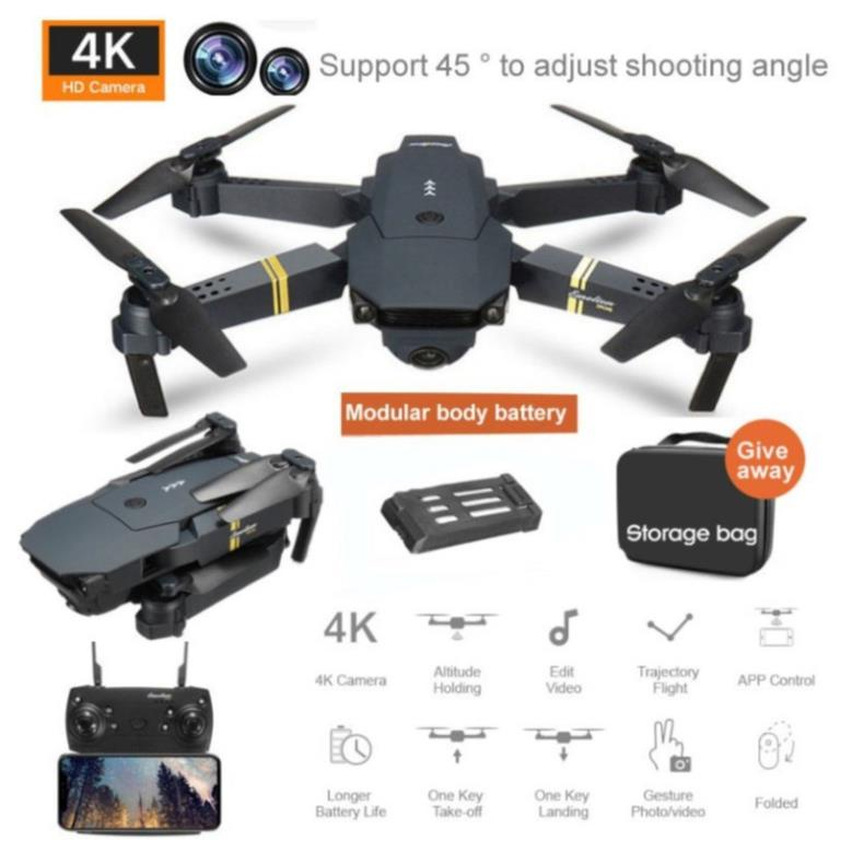 Flycam E58 wifi, camera 4K, tặng túi đựng ( có thể độ lên pin 1200mah) | BigBuy360 - bigbuy360.vn