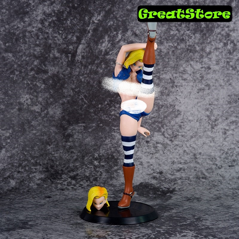 Mô hình Dragon ball Savage Wife Android 18 2 đầu Figure 25 cm