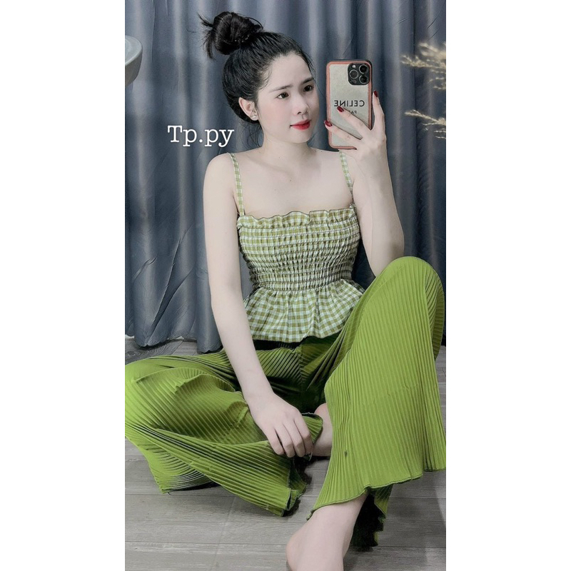 SET CARO QUẦN XẾP LY