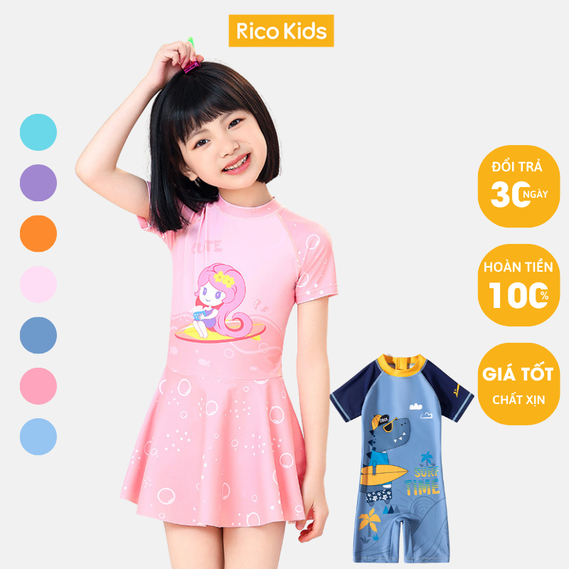 Bộ đồ bơi liền thân bé trai, bé gái từ 13-27kg nhiều kiểu mẫu đáng yêu cực bền đẹp chính hãng Ylike mã 1142