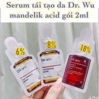 Dr.wu serum tái tạo da mandelic acid plus & 18%