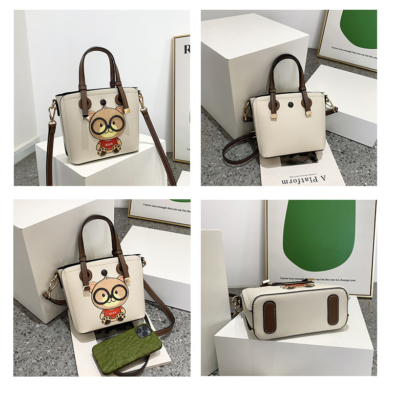 2023 túi xách nữ Bill bear, hình chữ thập, túi đeo chéo nữ, túi đeo vai, dung tích lớn