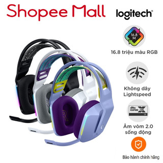 Tai nghe game không dây Logitech G733 Lightspeed RGB, màn loa Pro-G, Mic Blue Voice