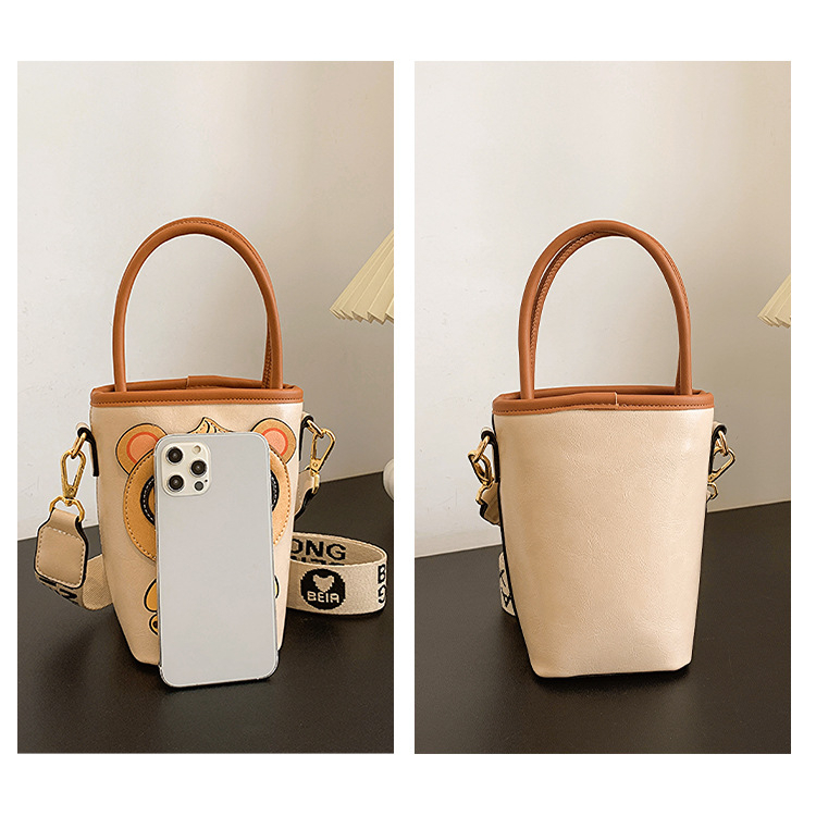 Túi đeo chéoBill bear túi nữ đa năng túi bucket túi xách dễ thương phong cách nước ngoài túi xách nữ nhỏ tươi mát tú