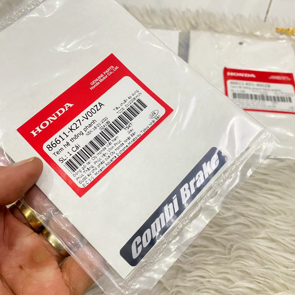 Tem hệ thống phanh Combi Brake Honda