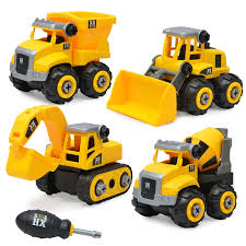 Đồ chơi Túi 4 xe công trình cho bé