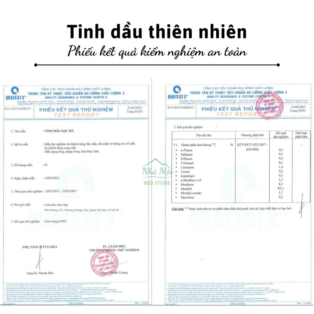 Tinh Dầu Thơm Phòng Ngọc Lan Tây Nhà Mộc, Lọ 10mL, 50mL, Giúp Giảm Căng Thẳng, Mệt Mỏi.. Chứng Nhận An Toàn Quatest 3
