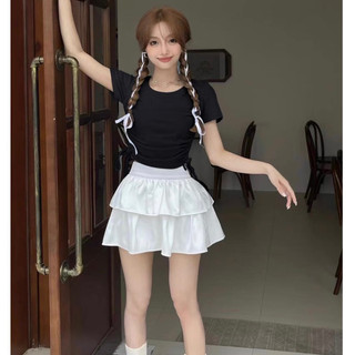 Áo Thun Babytee , Áo Thun Dây Rút Basic Trơn Đủ Màu