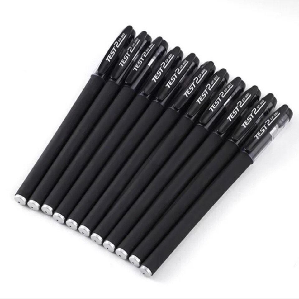 Thịnh hành Bút chép kinh_Bút bi viết chữ đẹp ngòi 0.5mm mực Gel có nắp mực đen