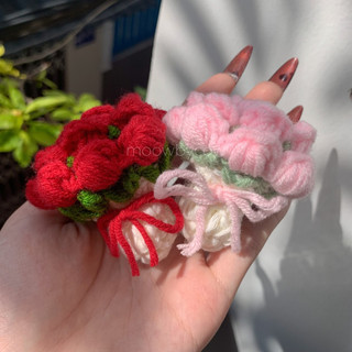lót ly hoa tulip bằng len 🌷