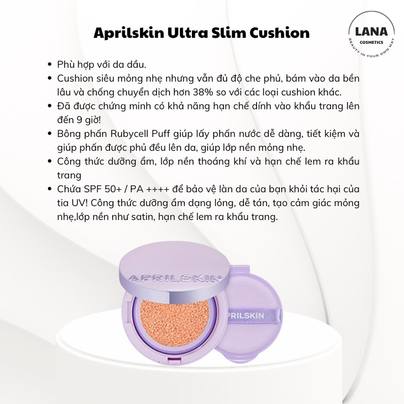 Phấn nước APRILSKIN HERO CUSION 15g