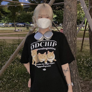Áo Thun Nam Nữ Form Rộng Trắng Đen Cotton Tay Lỡ Unisex, Áo Phông Cổ Tròn Basic Tee Overisze ODCHIP Trend Hè 2023