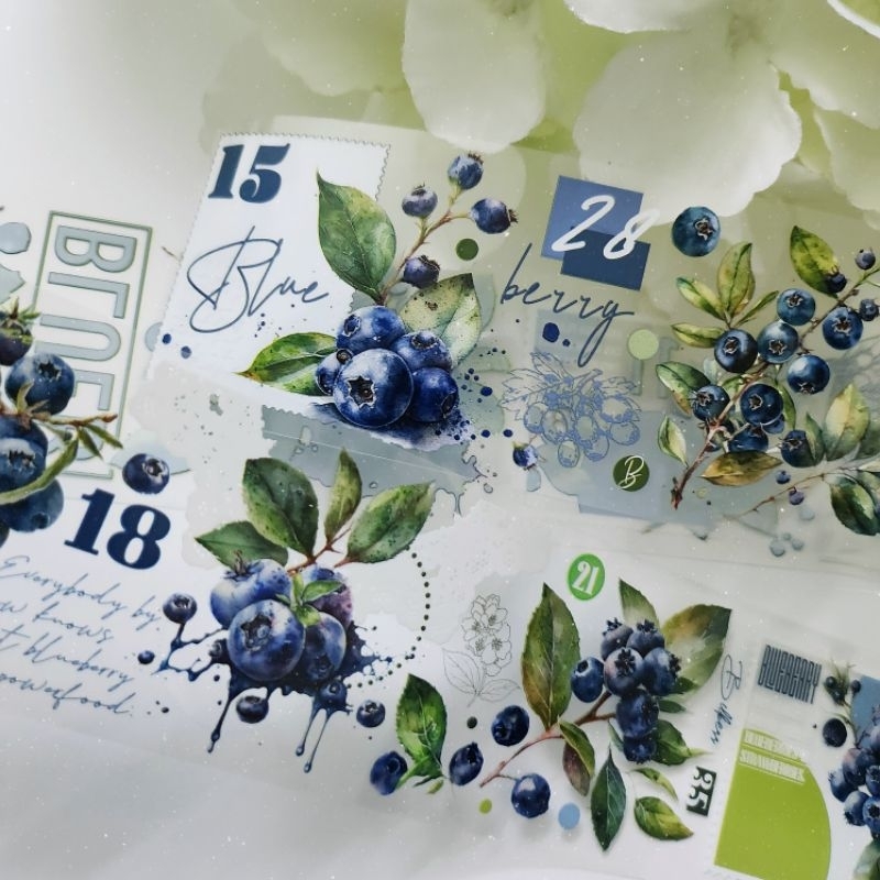 𝓚𝓻𝓲𝓼𝓷𝓪.𝓻𝓸𝓸𝓶 ♡ DTB studio- Chu kì 70cm cuộn băng dán hình quả "𝑩𝒍𝒖𝒆𝒃𝒆𝒓𝒓𝒚 𝒎𝒊𝒅𝒔𝒖𝒎𝒎𝒆𝒓"