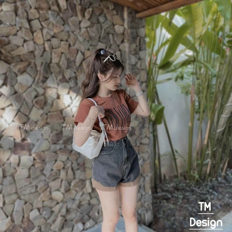 Set Bộ Thun Áo Phông NEW YORK Tay Ngắn Viền + Quần Short Đùi