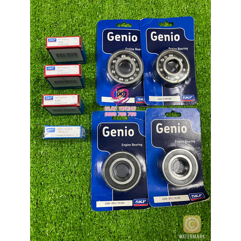 BỘ BẠC ĐẠN MÁY YAZ Y125Z Y125ZR SKF XỊN CHÍNH HÃNG
