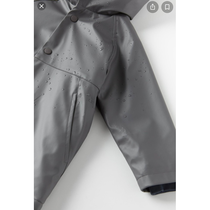 Áo khoác bé trai zara lót lông cừu, chống thấm nước