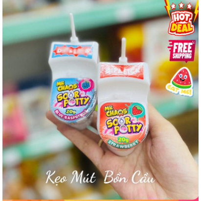 Kẹo mút bồn cầu Mr Chaos Sour Potty 20gr Hà Lan