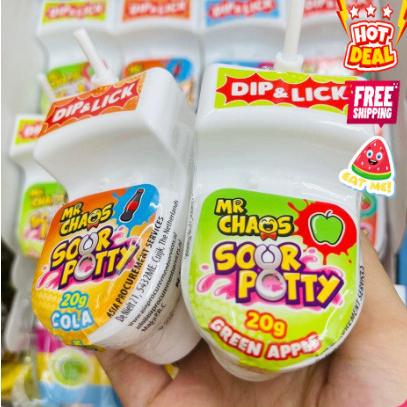 Kẹo mút bồn cầu Mr Chaos Sour Potty 20gr Hà Lan