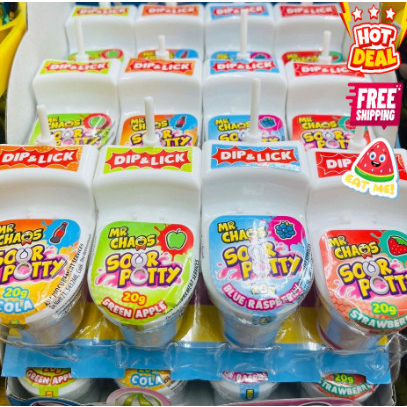 Kẹo mút bồn cầu Mr Chaos Sour Potty 20gr Hà Lan