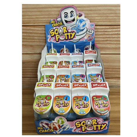 Kẹo mút bồn cầu Mr Chaos Sour Potty 20gr Hà Lan