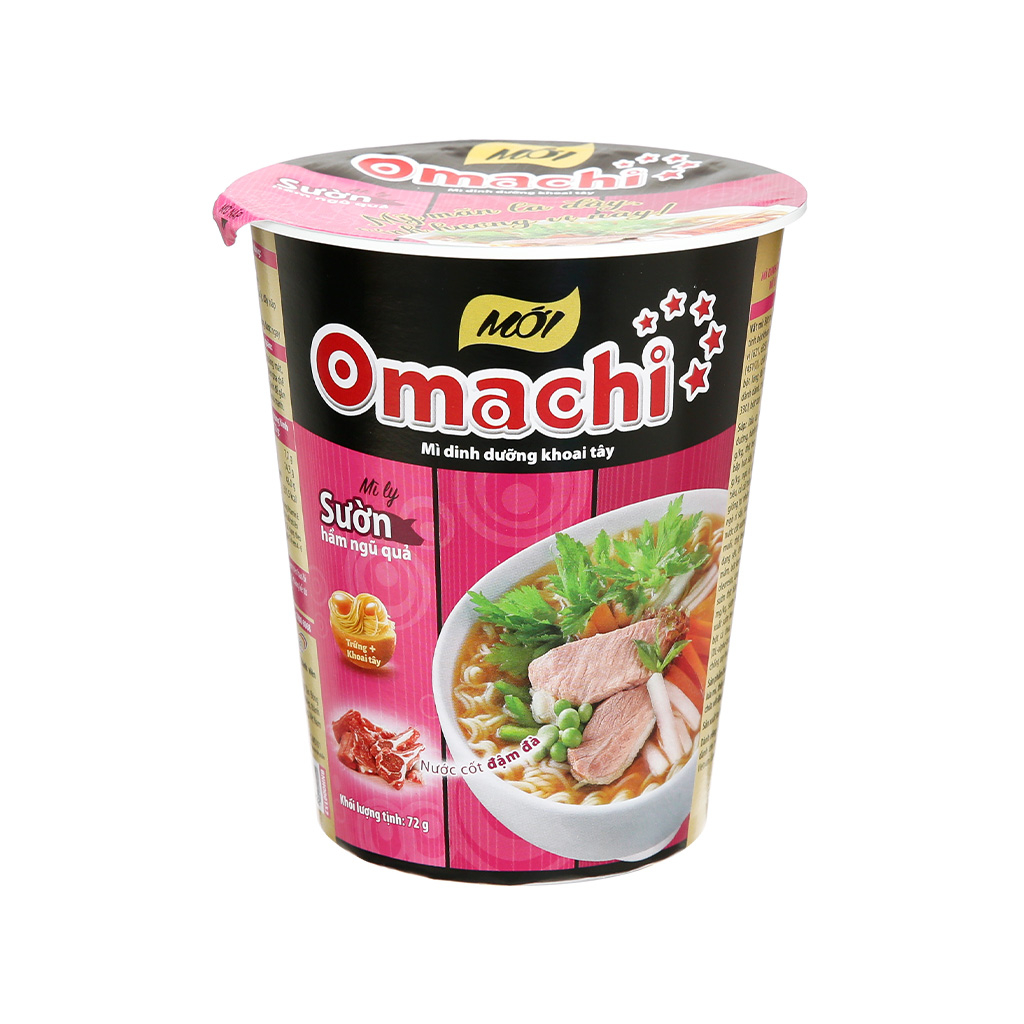 Mì khoai tây Omachi sườn hầm ngũ quả ly