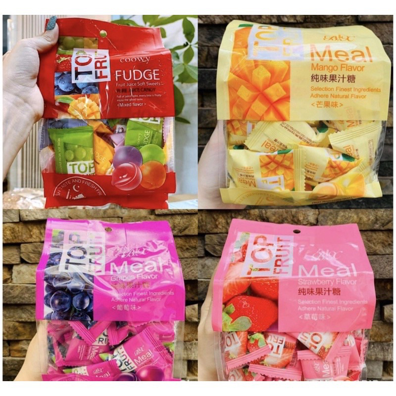Kẹo dẻo trái cây Top Fruit Túi 320G