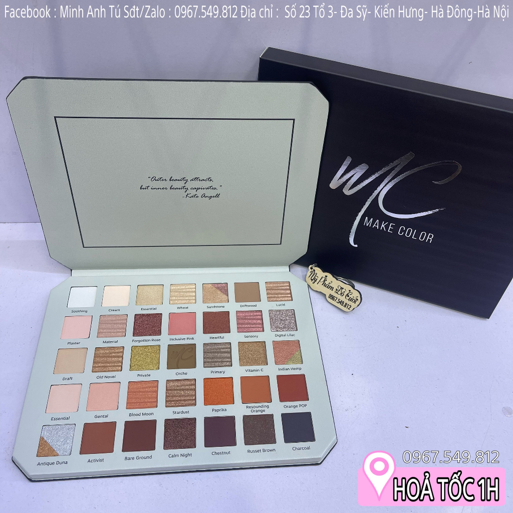 Bảng Mắt MC Make Color 35 ô Tone No.1 Trọng Lượng 31.1g [Chính Hãng]