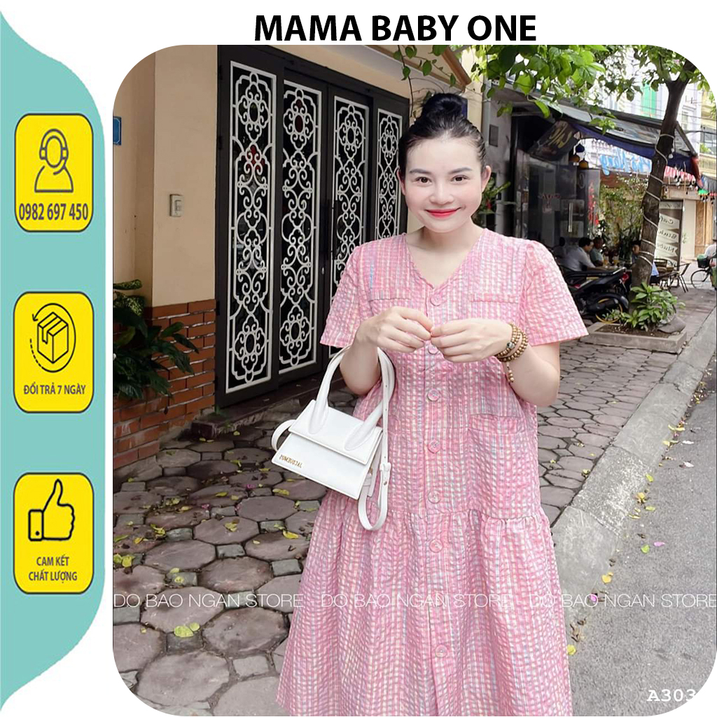VÁY BẦU CÔNG SỞ MÙA HÈ-ĐẦM BẦU THIẾT KẾ BABAYDOLL KẺ HỒNG CẦU VỒNG HIT HOT CỔ TIM ĐUÔI CÁ CỰC XINH, ĐẸP