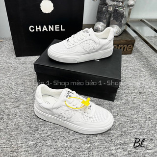Giày thể thao cn trắng pha lưới tag logo basic fullbox