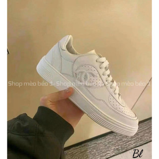 Giày thể thao cn trắng pha lưới tag logo basic fullbox
