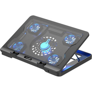 Đế laptop tản nhiệt laptop mikuso 5 fan có led 2 cổng usb