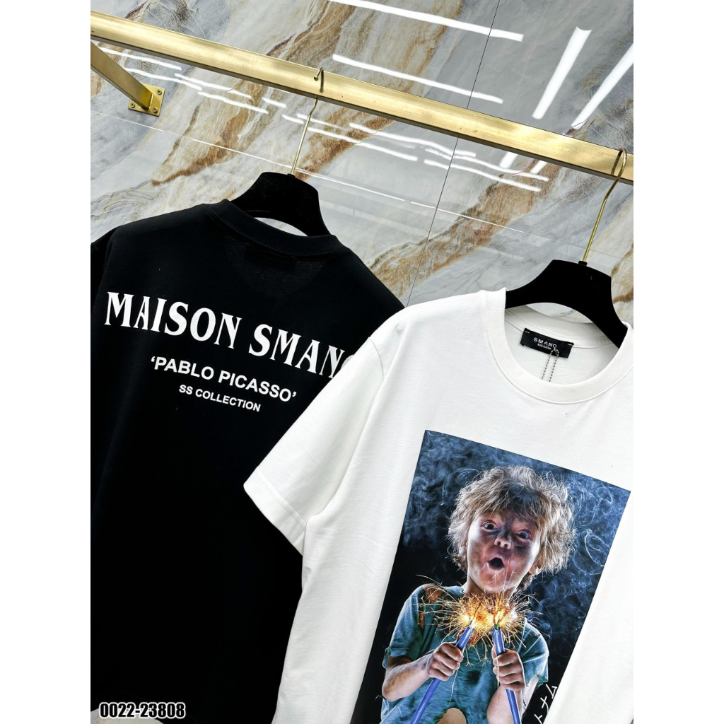 [BOX SMANO] Áo Phông Nam Nữ SMANO In Hình Trước Ngực Siêu Cutee In Chữ Sau Lưng