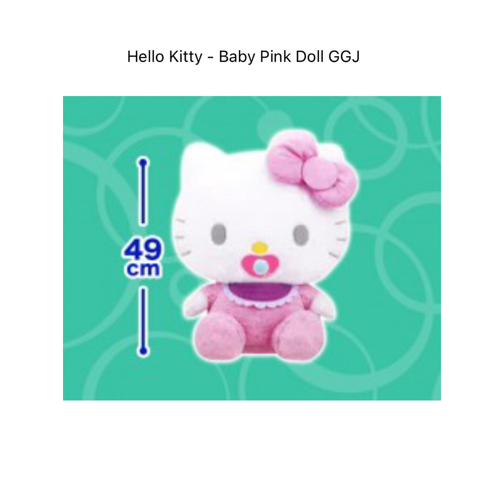 Gấu Bông Hello Kitty - Baby Pink Doll GGJ - Chính Hãng EIKOH Nhật Bản - 49cm