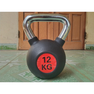 Tạ bình vôi,tạ ấm bọc cao su cao cấp 12kg