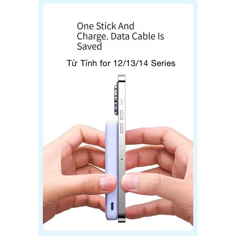 Sạc Dự Phòng Không Dây Từ Tính Anker 334 A1642 PD 20W 10000mAh,Cho 12/13/14 Series,Sạc ,Sạc Có Dây vv.....