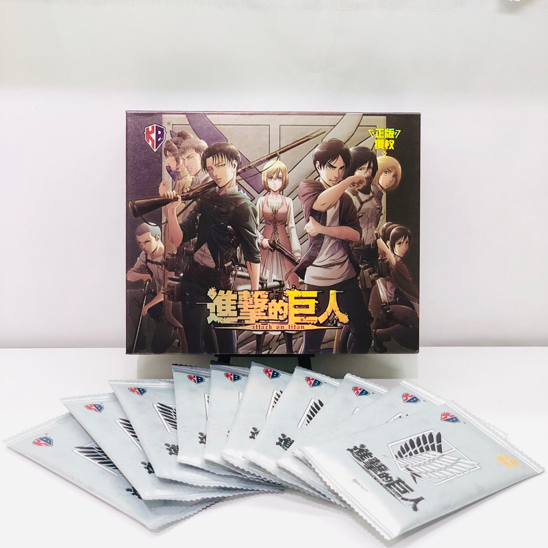 Thẻ nhân phẩm Attack on Titan Chính Hãng (Mua box đặt SL 10 pack)