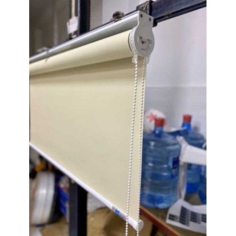 Rèm cửa, màn sáo, rèm sáo cuốn 6 màu, vải trơn 2 mặt chống nắng 100%